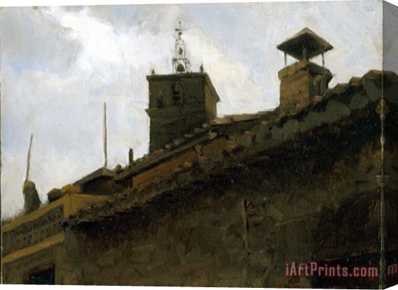 Jacob Collins Stormy Belltower Stretched Canvas Painting / Canvas Art