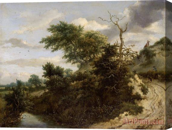 Jacob Isaacksz. Van Ruisdael Sandy Track in The Dunes Stretched Canvas Print / Canvas Art