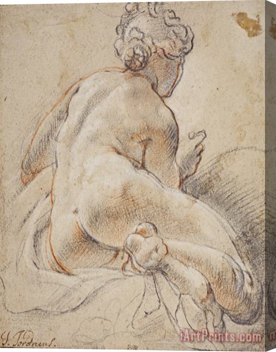 Jacob Jordaens Female Nude, Seen From The Back Stretched Canvas Painting / Canvas Art