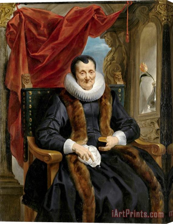 Jacob Jordaens Portrait of Magdalena De Cuyper Stretched Canvas Print / Canvas Art