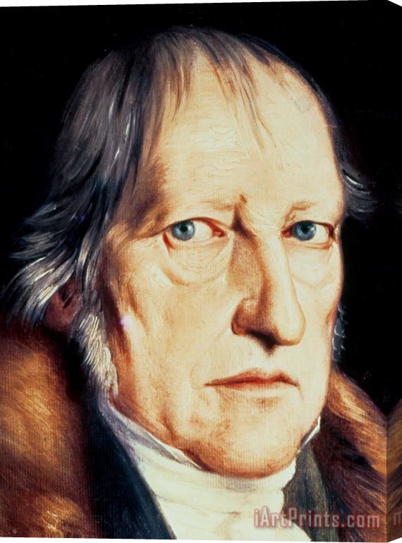 Jacob Schlesinger Portrait Of Georg Wilhelm Friedrich Hegel Stretched Canvas Painting / Canvas Art