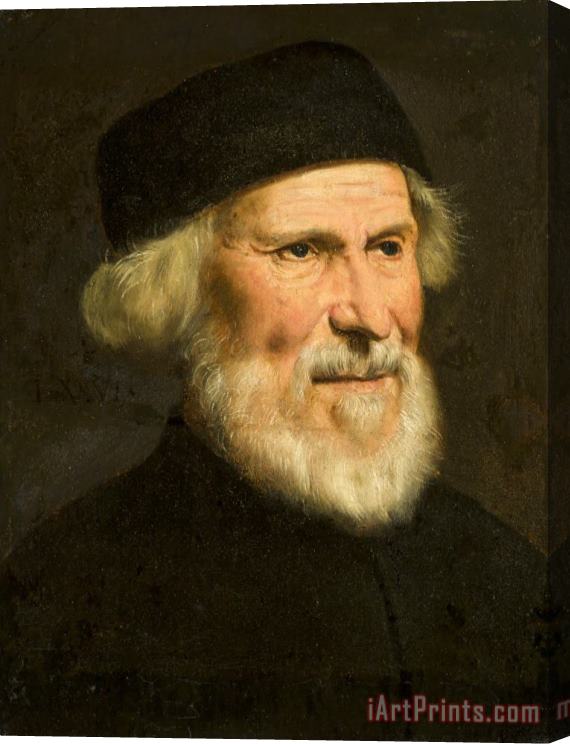 Jacopo Robusti Tintoretto Portrait of a Venetian Stretched Canvas Print / Canvas Art