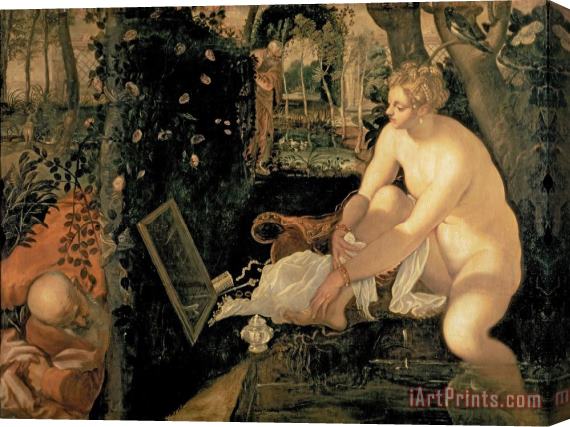 Jacopo Robusti Tintoretto Susanna Bathing Stretched Canvas Print / Canvas Art