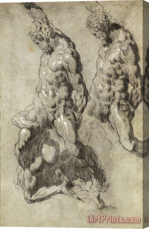 Jacopo Robusti Tintoretto Two Studies of Samson Slaying The Philistines Stretched Canvas Painting / Canvas Art