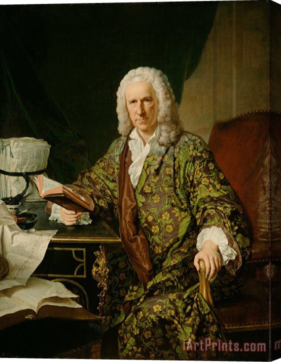 Jacques-Andre-Joseph Aved  Portrait of Marc De Villiers, Secretaire Du Roi Stretched Canvas Print / Canvas Art