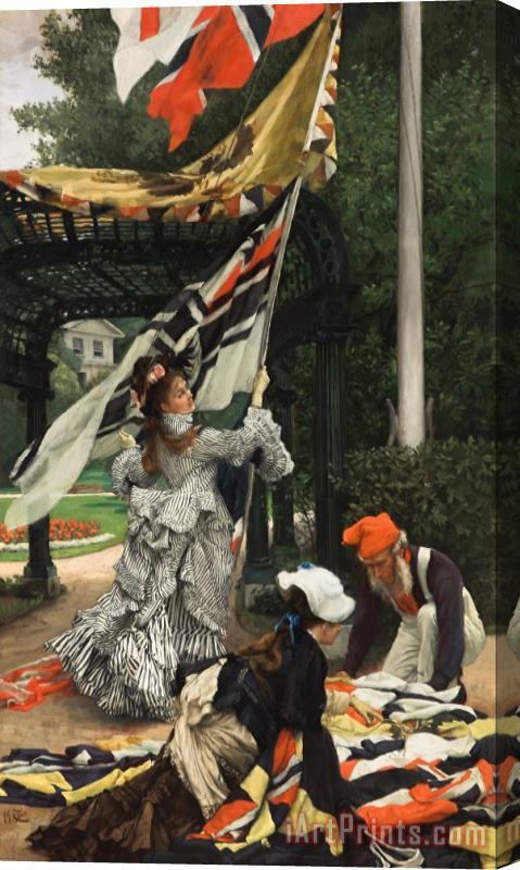 Jacques Joseph Tissot  Still on Top Stretched Canvas Painting / Canvas Art