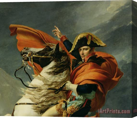Jacques Louis David Napoleon Crossing the Alps on 20th May 1800 Stretched Canvas Print / Canvas Art