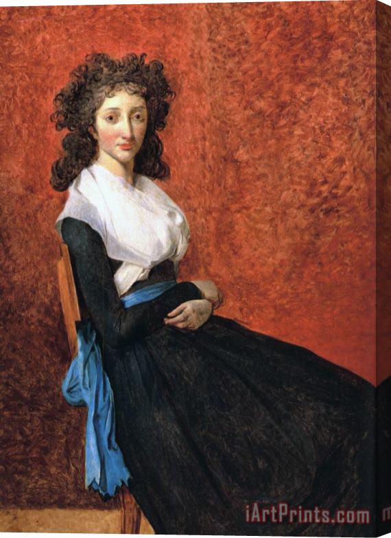 Jacques Louis David Portrait of Louise Trudaine Stretched Canvas Print / Canvas Art