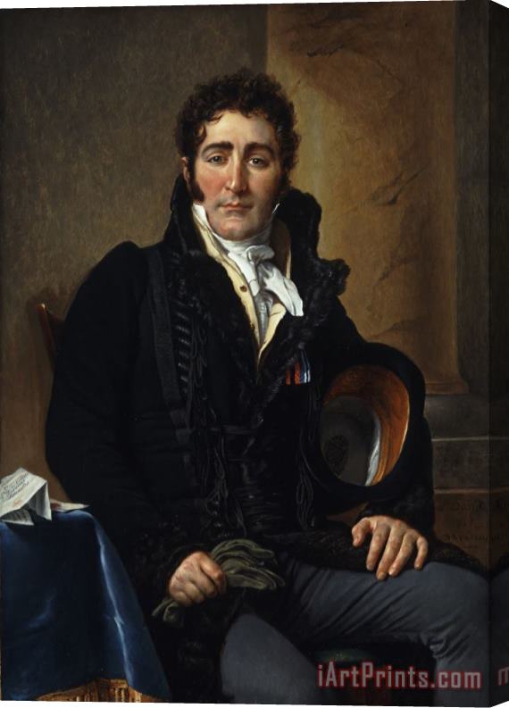 Jacques Louis David Portrait of The Comte De Turenne Stretched Canvas Print / Canvas Art