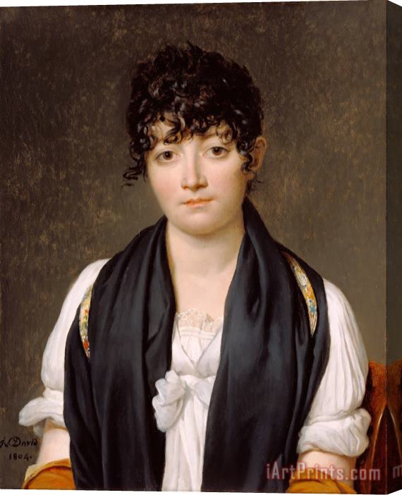 Jacques Louis David Suzanne Le Peletier De Saint Fargeau Stretched Canvas Painting / Canvas Art