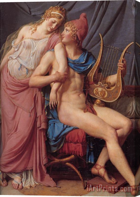 Jacques Louis David The Courtship of Paris And Helen Stretched Canvas Painting / Canvas Art