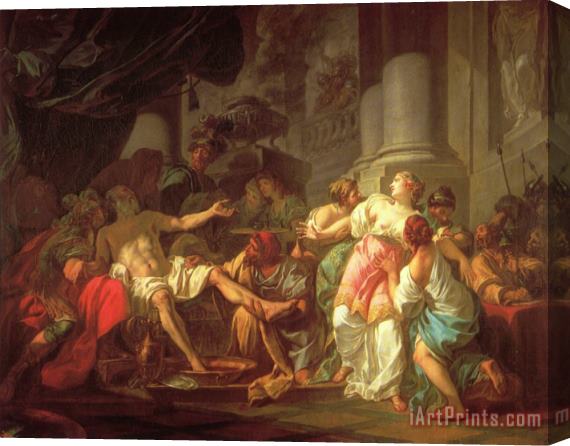 Jacques Louis David The Death of Seneca Stretched Canvas Painting / Canvas Art