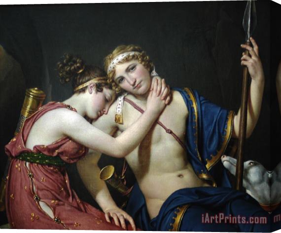 Jacques Louis David The Farewell of Telemachus And Eucharis Stretched Canvas Painting / Canvas Art