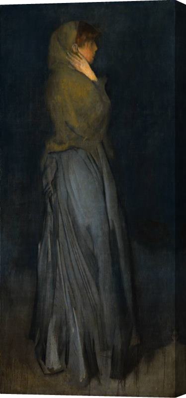 James Abbott McNeill Whistler Arrangement in Yellow And Grey Effie Deans Stretched Canvas Painting / Canvas Art
