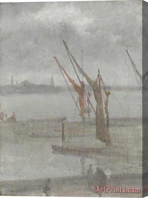 James Abbott McNeill Whistler Grey And Silver: Chelsea Wharf Stretched Canvas Print / Canvas Art