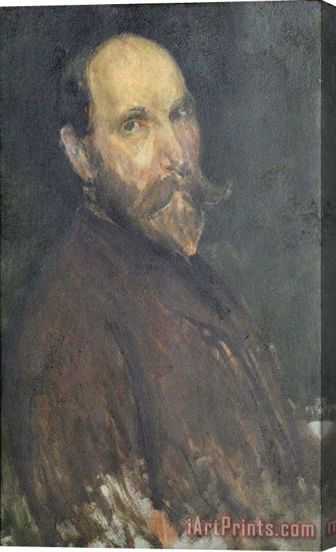 James Abbott McNeill Whistler Portrait of Charles Lang Freer Stretched Canvas Painting / Canvas Art