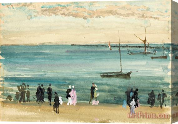 James Abbott McNeill Whistler Southend Pier Stretched Canvas Print / Canvas Art