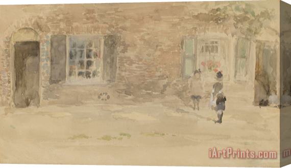 James Abbott McNeill Whistler Village Shop, Chelsea Stretched Canvas Print / Canvas Art