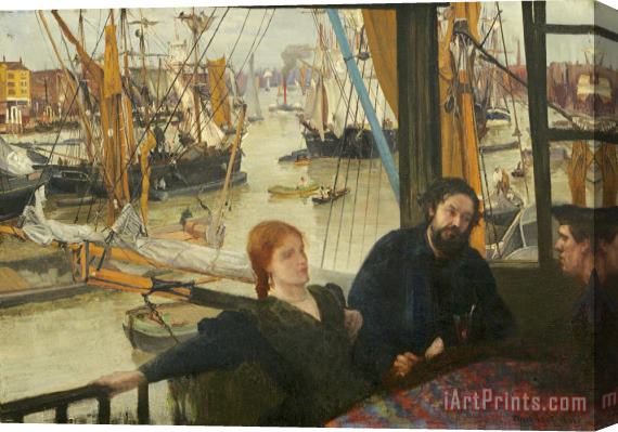 James Abbott McNeill Whistler Wapping Stretched Canvas Print / Canvas Art