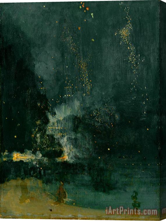 James Abbott Whistler The Falling Rocket Stretched Canvas Print / Canvas Art