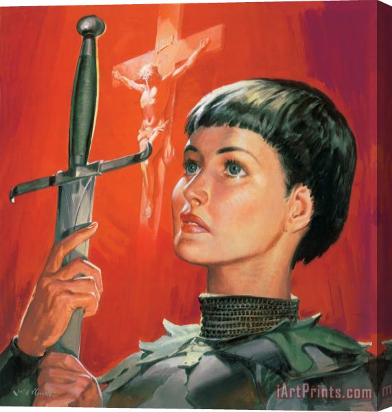 James Edwin McConnell Joan of Arc Stretched Canvas Painting / Canvas Art