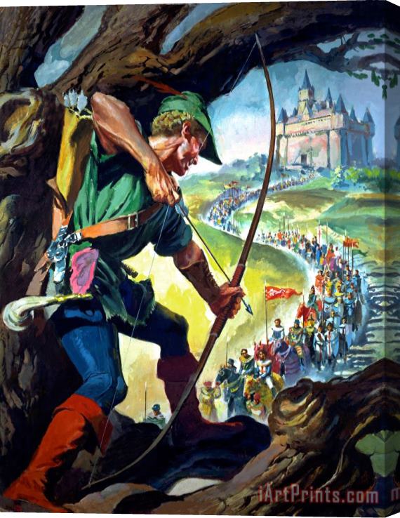 James Edwin McConnell Robin Hood Stretched Canvas Print / Canvas Art