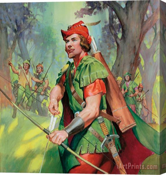 James Edwin McConnell Robin Hood Stretched Canvas Print / Canvas Art