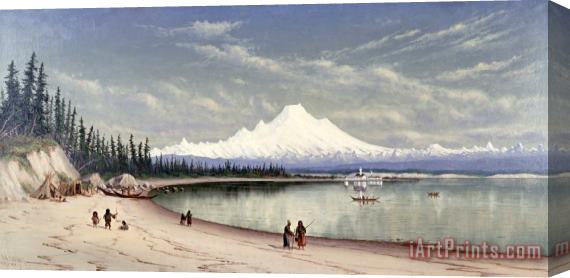 James Everett Stuart Mount Baker From Near Port Townsend Stretched Canvas Print / Canvas Art