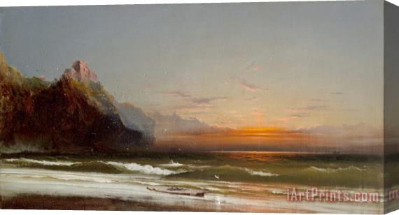 James Hamilton Evening on The Seashore, 1867 Stretched Canvas Print / Canvas Art