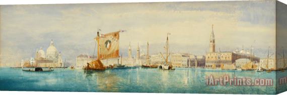 James Holland The Saint Mark's Basin, Venice Stretched Canvas Print / Canvas Art
