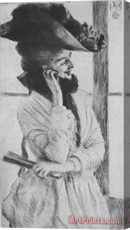 James Jacques Joseph Tissot By The Window Stretched Canvas Print / Canvas Art