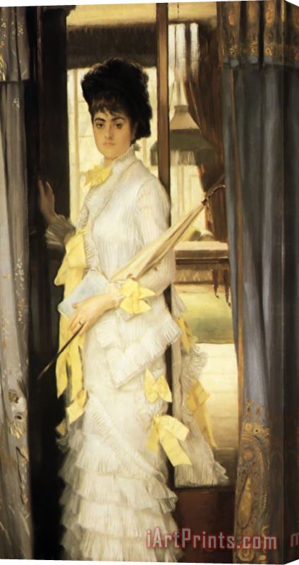 James Jacques Joseph Tissot Portrait of Miss Lloyd Stretched Canvas Print / Canvas Art