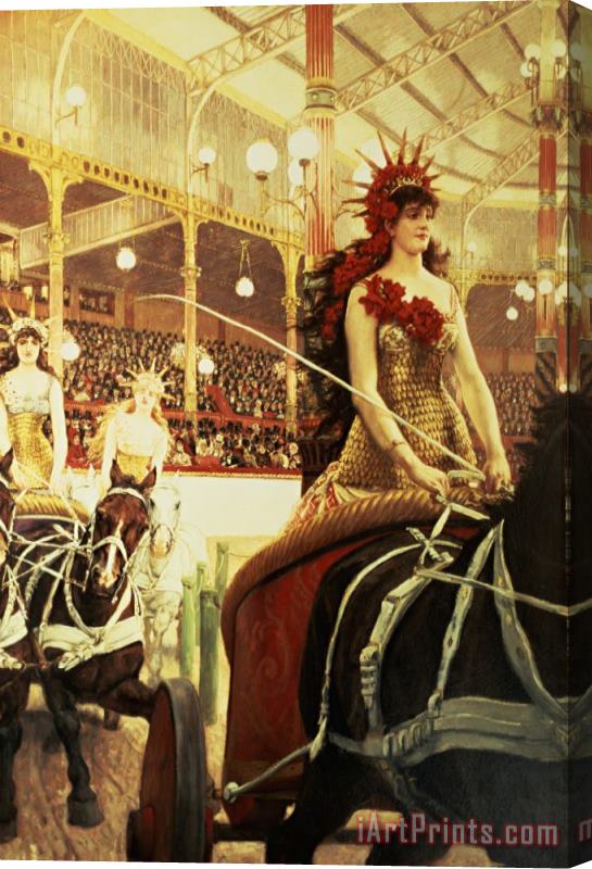 James Jacques Joseph Tissot The Ladies of The Cars Stretched Canvas Print / Canvas Art