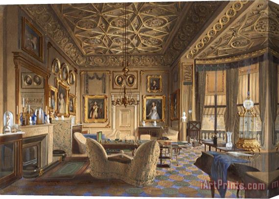 James Roberts Salon Particulier De La Reine Au Palais De Buckingham Stretched Canvas Print / Canvas Art