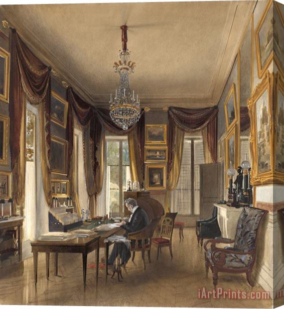 James Roberts The Study of King Louis Philippe at Neuilly Stretched Canvas Painting / Canvas Art