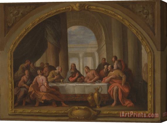 James Thornhill Sketch for 'the Last Supper,' St. Mary's, Weymouth Stretched Canvas Print / Canvas Art