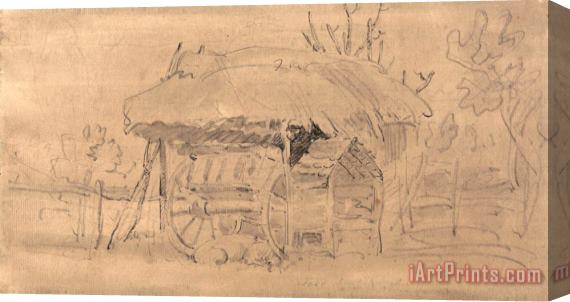 James Ward A Farm Cart Stretched Canvas Print / Canvas Art