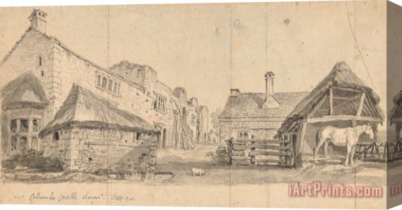 James Ward Collcombe Castle, Devonshire Stretched Canvas Print / Canvas Art