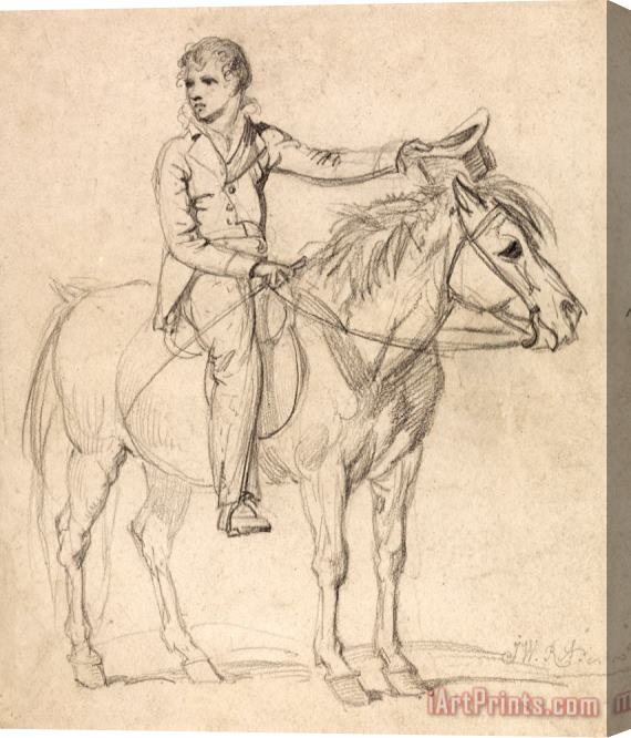 James Ward Lord Stanhope (later Earl of Chesterfield) As a Boy, Riding a Pony Stretched Canvas Print / Canvas Art