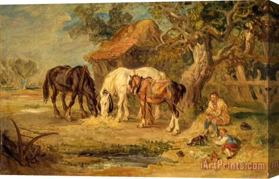 James Ward The Midday Meal Stretched Canvas Print / Canvas Art