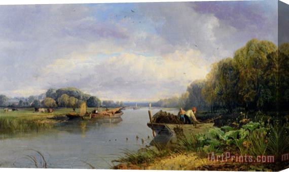 James Webb On The Thames Stretched Canvas Print / Canvas Art