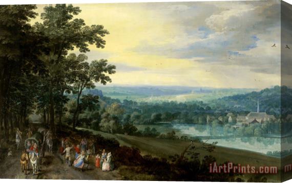 Jan Brueghel Woodland Fair Stretched Canvas Painting / Canvas Art