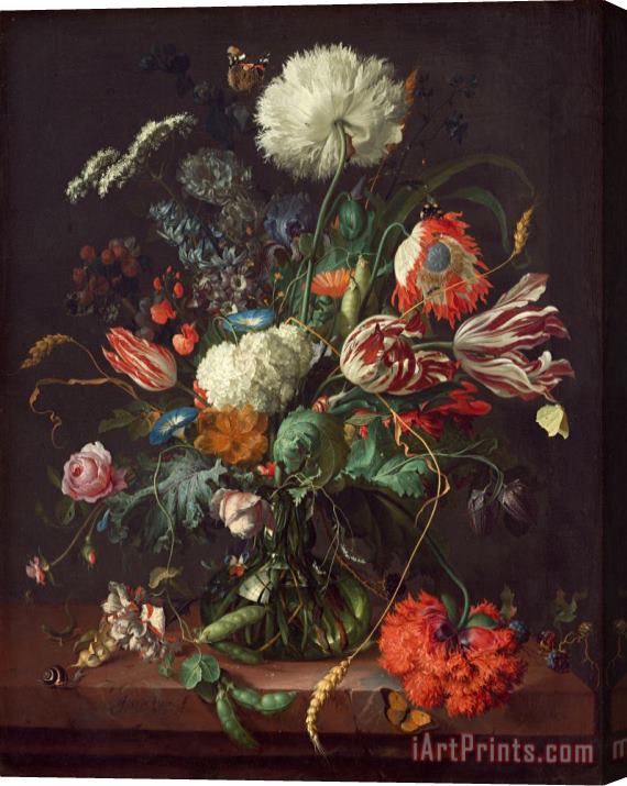 Jan Davidsz de Heem Vase of Flowers Stretched Canvas Painting / Canvas Art