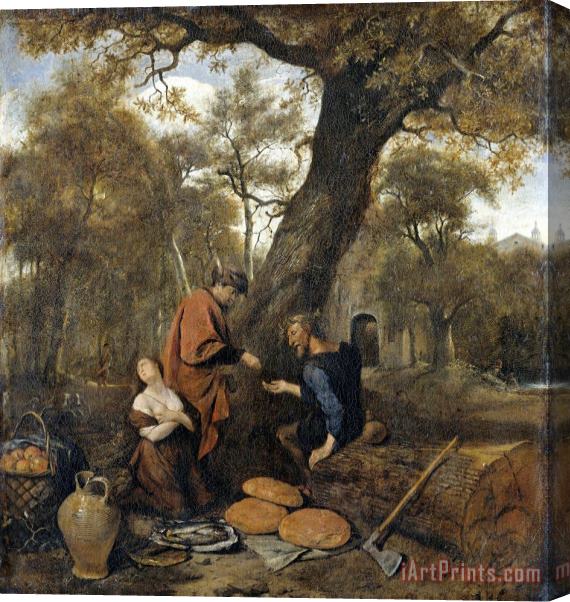 Jan Havicksz Steen Erysichthon Selling His Daughter Stretched Canvas Print / Canvas Art