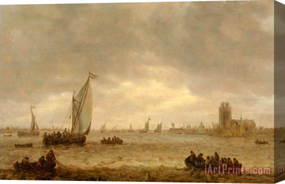 Jan Josefsz van Goyen Mouth of The Meuse (dordrecht) Stretched Canvas Print / Canvas Art
