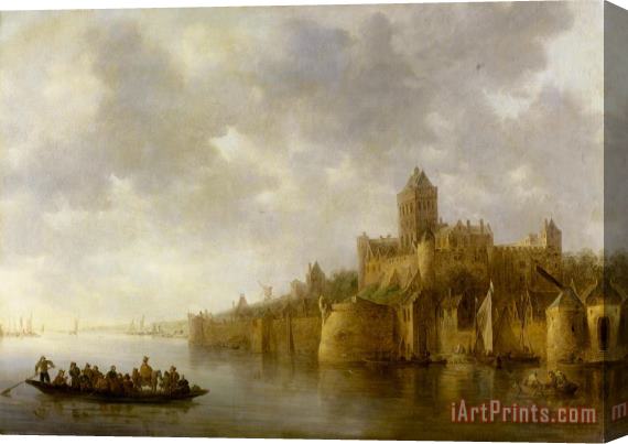 Jan Josefsz Van Goyen View of The Valkhof at Nijmegen (valkenhof at Nimeguen) Stretched Canvas Print / Canvas Art