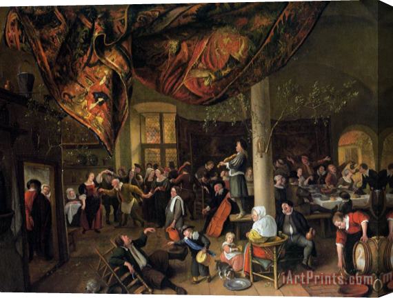 Jan Steen A Village Wedding Stretched Canvas Painting / Canvas Art