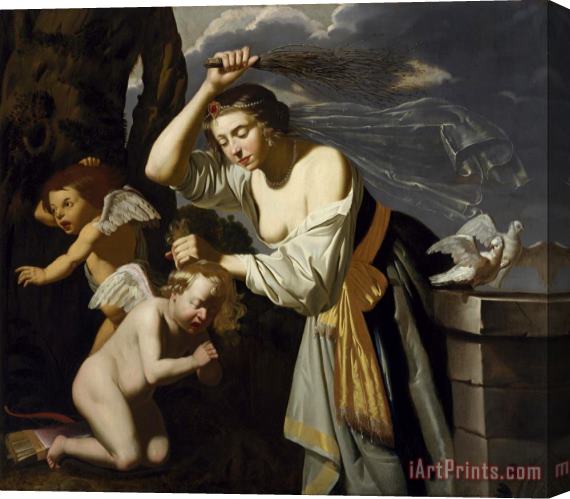 Jan Van Bijlert Venus Chastising Cupid Stretched Canvas Painting / Canvas Art