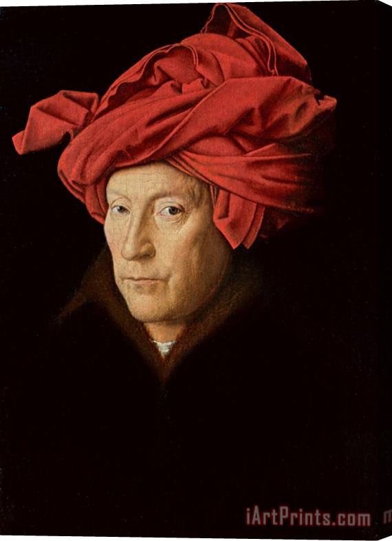 Jan Van Eyck Portrait of a Man Stretched Canvas Print / Canvas Art