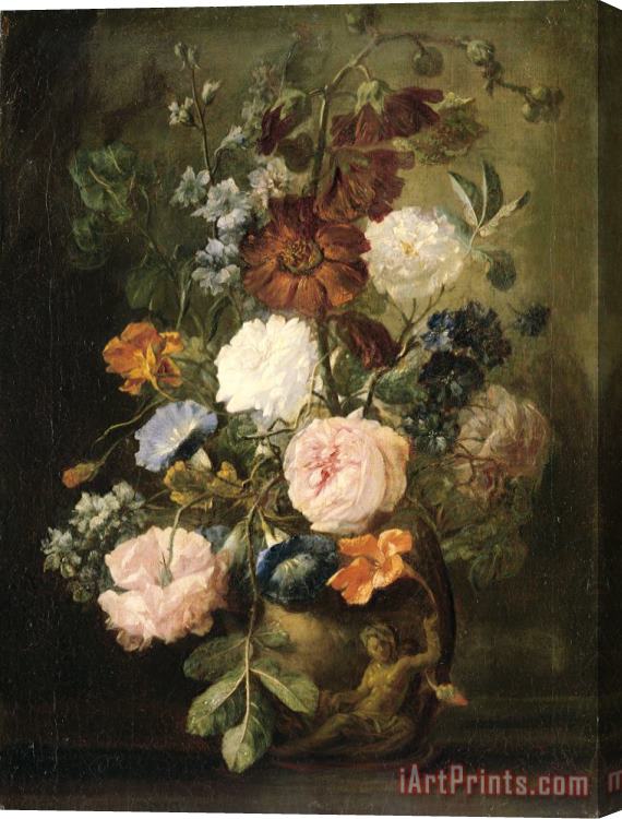 Jan Van Huysum Vase of Flowers Stretched Canvas Print / Canvas Art